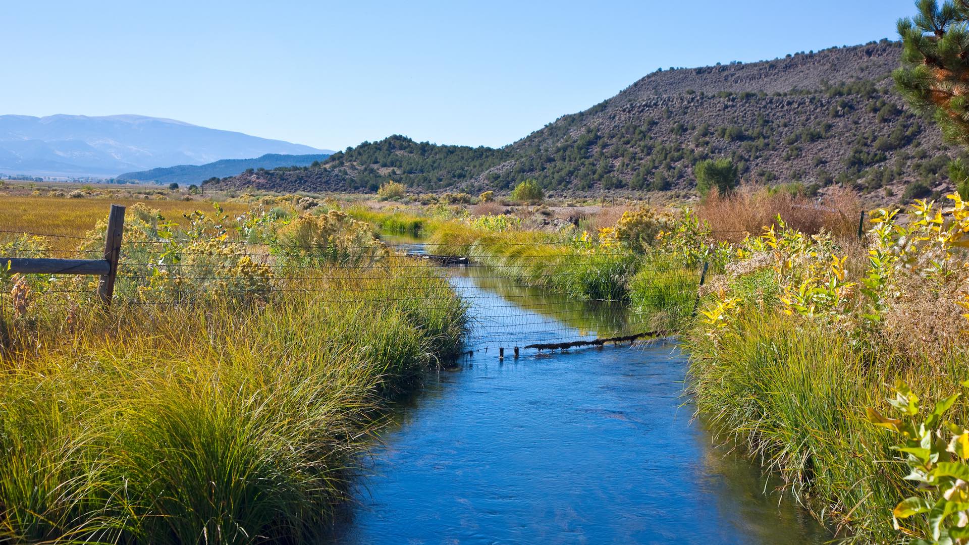 The People's Ditch, the oldest irrigation canal in Colorado.