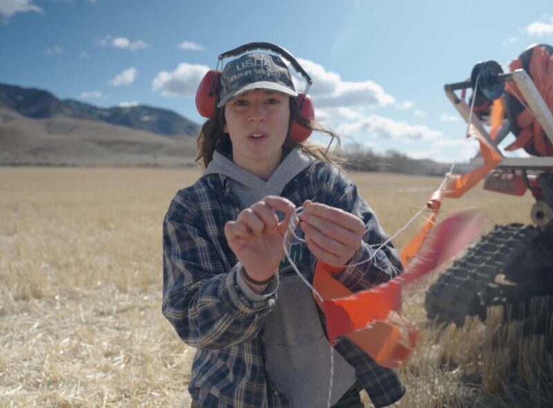 Chrissy Lambert, nonlethal conflict prevention specialist with USDA Wildlife Services